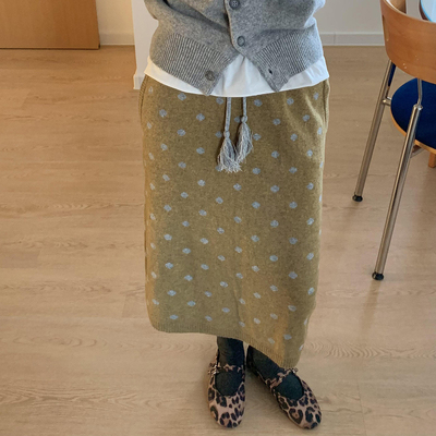 无品牌中长裙直筒裙慵懒风