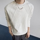 2W件+280g曼巴棉2026春款解构拼接长袖T恤室内模特T2598特P15，男装T恤，电商A030