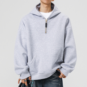 2000件+350g 秋冬半拉链连帽套头卫衣 无影墙 WY608 P45图片