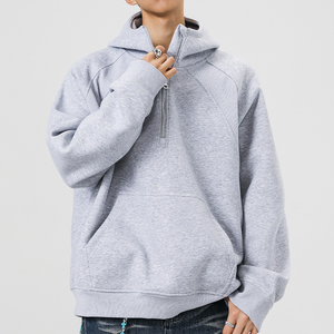 5000件+420g  秋冬拼螺纹半拉链套头卫衣 无影墙 WY606 P45图片