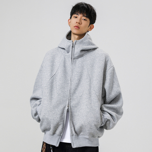 5k件+400g华棉 2026春款结构线连帽卫衣外套 无影墙 WY605 特P38，女装短外套，电商A030