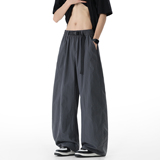 2k件+2026春款高街纯色弯刀凉感透气冰丝裤无影墙K2597P35控68，男装休闲裤，电商A030