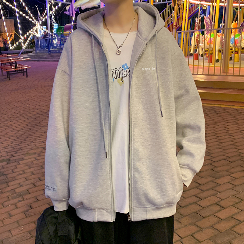 2024秋冬现货连帽卫衣外套男生情侣装宽松外套WY03P48，男装卫衣，电商A030