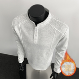 4000件+2026春款420g华棉加绒竖领亨利领长T假模特T2595-JRP20，男装卫衣，电商A030