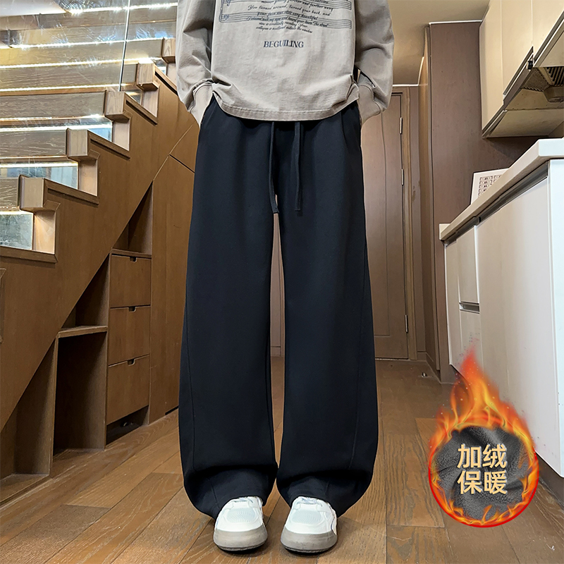 2000件+300加绒款潮流休闲运动抽绳男裤室内模特K195-JRP35，男装卫衣，电商A030