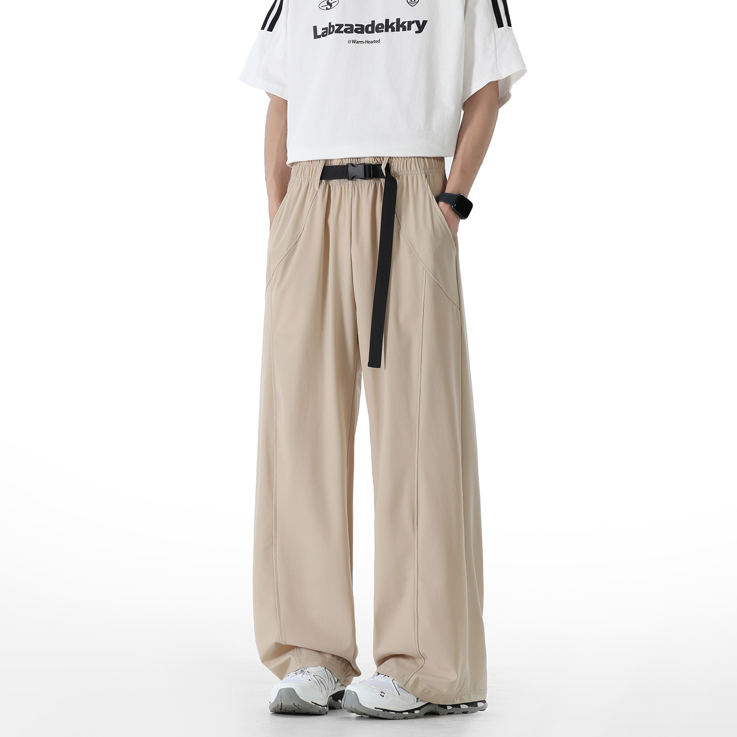 6K+2026春款冰丝薄款男士直筒裤透气冰川格速干K182无影墙特P28，男装休闲裤，电商A030