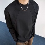 2W件+280g曼巴棉2026春款解构拼接长袖T恤室内模特T2598特P15，男装T恤，电商A030