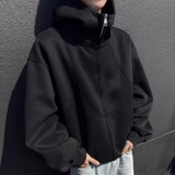 5k件+400g华棉2026春款结构线连帽卫衣外套高街WY605特P38，女装短外套，电商A030