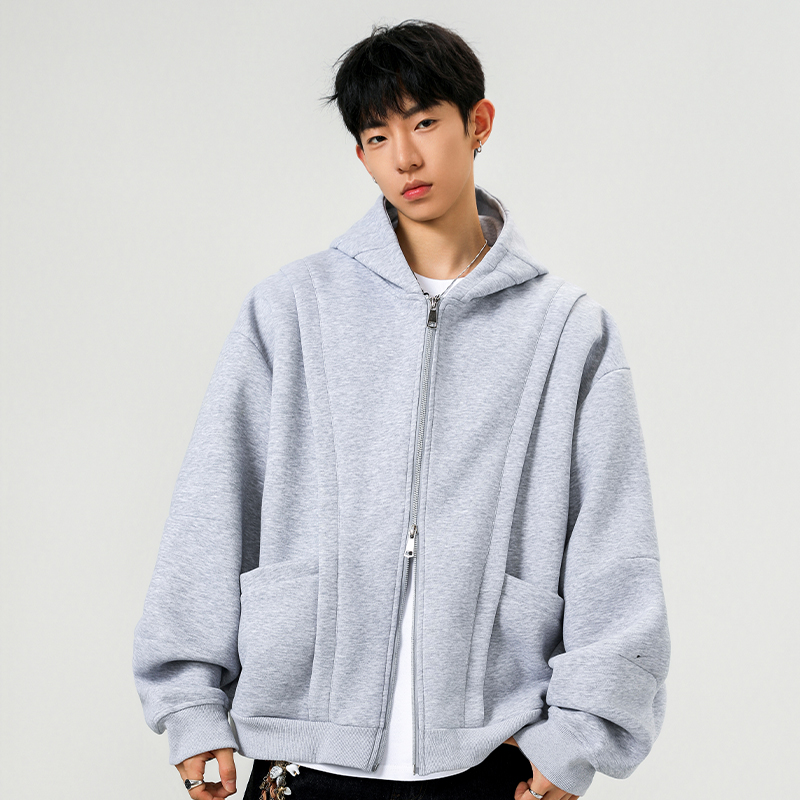 【2000件+400g】2025秋冬杠杠连帽外套WY607P58，女装短外套，电商A030