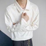 曼巴棉美式正肩POLO衫重磅衬衫翻领长袖T恤男休闲新款T2599P19，男装Polo衫，电商A030