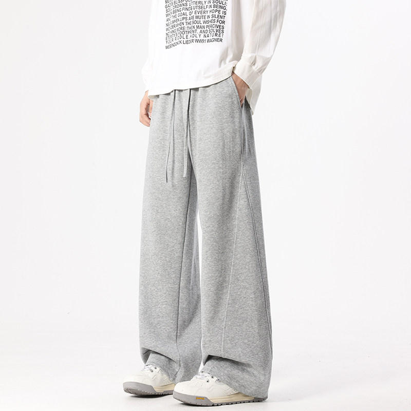 2k件+300g华棉2026春潮流休闲运动抽绳裤无影墙K195特P28，男装休闲裤，电商A030