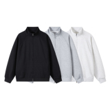 2000件+320g华棉2026春款双拉链立领卫衣开衫假模特WY623特P28，男装卫衣，电商A030