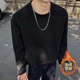 1w+420g华棉加绒2026春款解构拼接长袖T恤高街T2596-JR特P23，男装T恤，电商A030