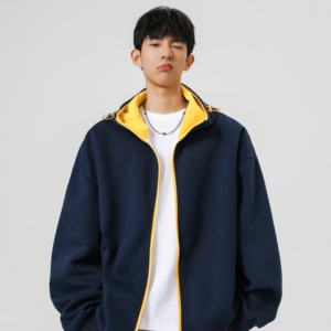 2000件+330g  秋冬拼色连帽开衫卫衣 无影墙 WY616 P42图片