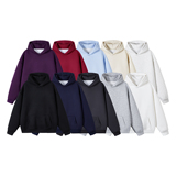 5W件+330g华棉2026春款纯色光板连帽套头卫衣无影墙WY601特P28，男装卫衣，电商A030