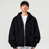 5k件+420g华棉2026春设计感双拉链连帽卫衣外套无影墙WY607特P45，女装短外套，电商A030