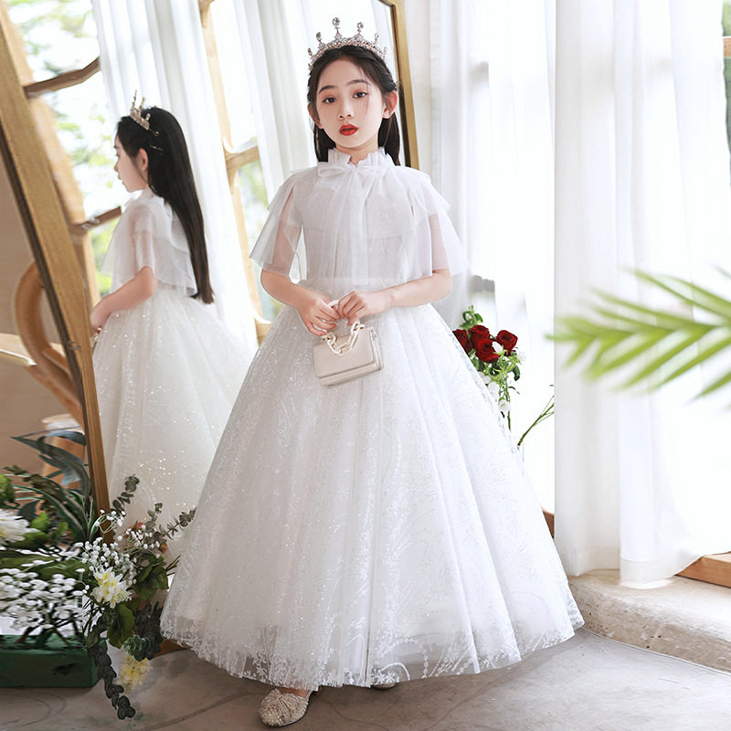 白雪公主女童蓬蓬裙晚礼服儿童公主裙小主持人钢琴甜美花童婚礼服