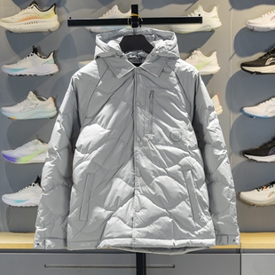 李宁羽绒服男子2025冬新款韦德系列宽松鹅绒保暖连帽外套AYMV625