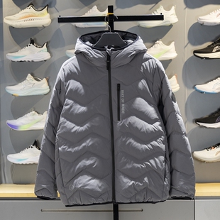 李宁羽绒服2025冬季新款韦德系列男子防泼水鹅绒短羽绒服AYMV055