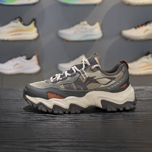 李宁山行休闲鞋男子2025秋季新款反光复古老爹鞋运动鞋AGCV375