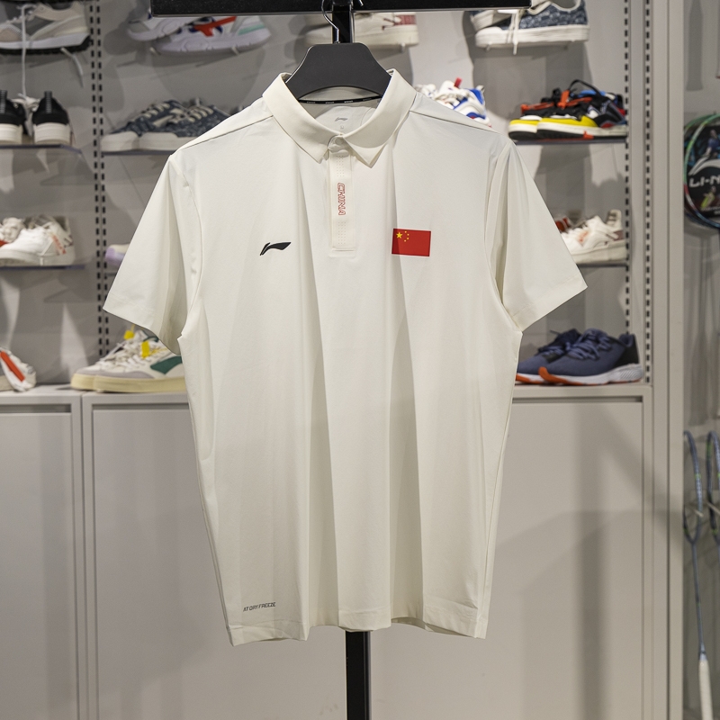 李宁短袖POLO衫冰感舒适透气