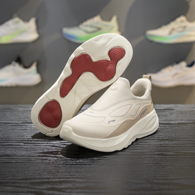 李宁防泼水女子一脚蹬休闲鞋