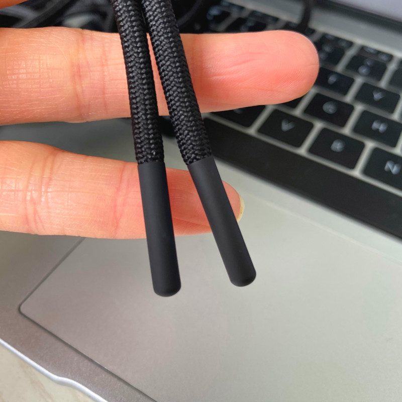 抖音CHIC潮品橡胶手感漆卡扣优质紧涤纶圆绳卫衣外套帽绳抽腰裤带