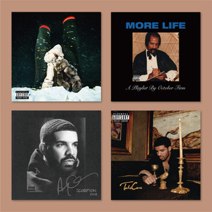 Drake公鸭说唱专辑封面海报卧室宿舍房间装饰画墙贴无框画挂画