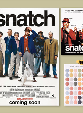 偷拐抢骗Snatch电影海报卧室宿舍房间装饰画墙贴无框画贴墙挂画