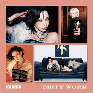 Karina柳智敏刘知珉海报墙贴dirty work专辑周边aespa装饰画照片