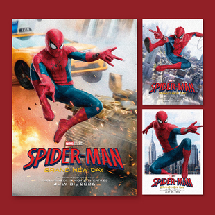 蜘蛛侠崭新之日电影海报荷兰弟漫威周边卧室房间装饰画墙贴挂画