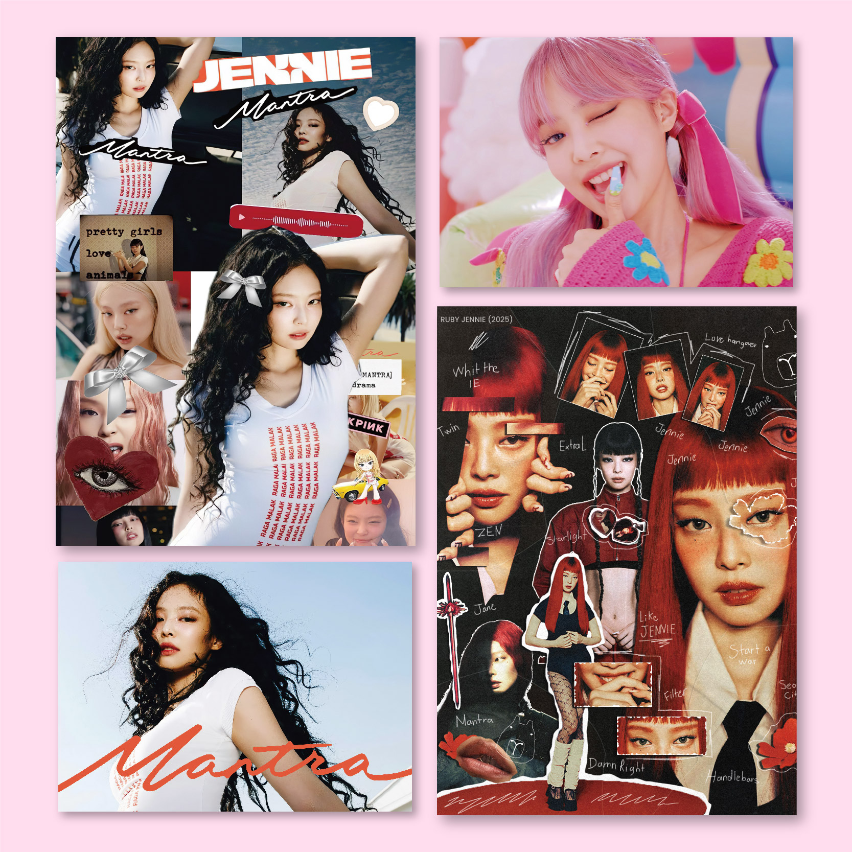 JENNIE金珍妮海报blackpink周边卧室房间床头装饰画墙贴无框画图片