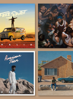 Khalid音乐专辑封面海报RNB流行房间床头装饰画墙贴无框贴墙装饰