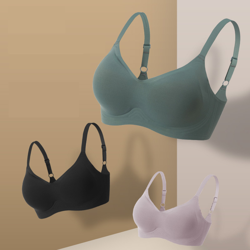 柔丝纯无钢圈聚拢无痕内衣