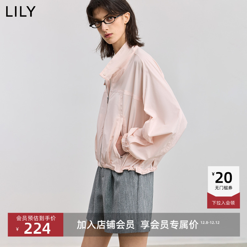 LILY通勤百搭短款薄款夹克外套