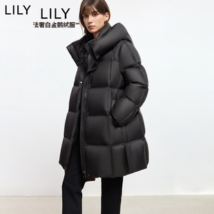 【所有女生的衣橱直播间】LILY中长款泡芙鹅绒服女加厚羽绒外套