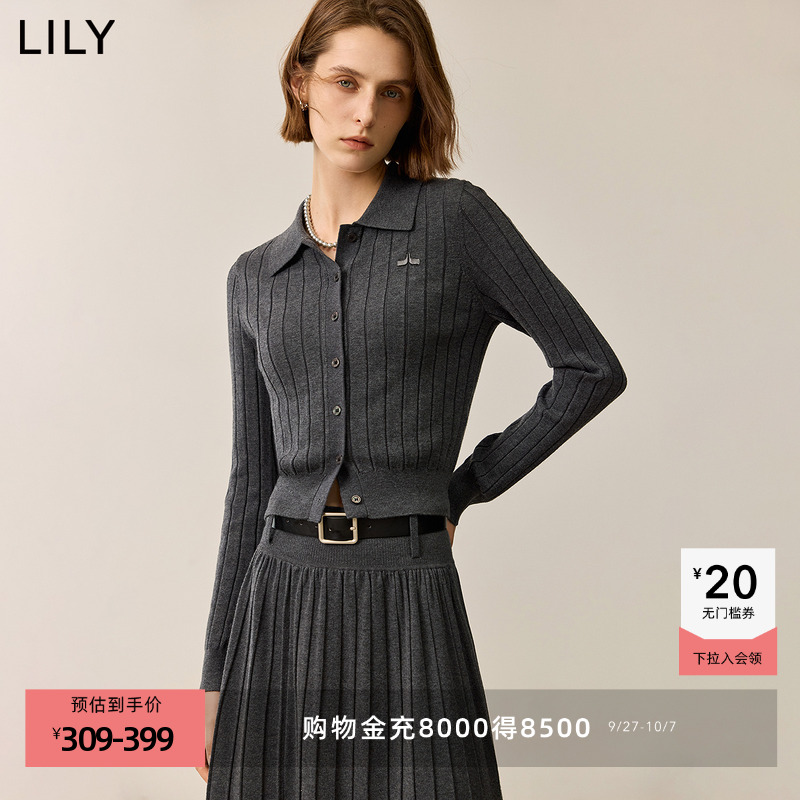 POLO领学院风开衫LILY通勤显瘦