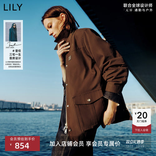 LILY新品纯棉工装夹克西装外套