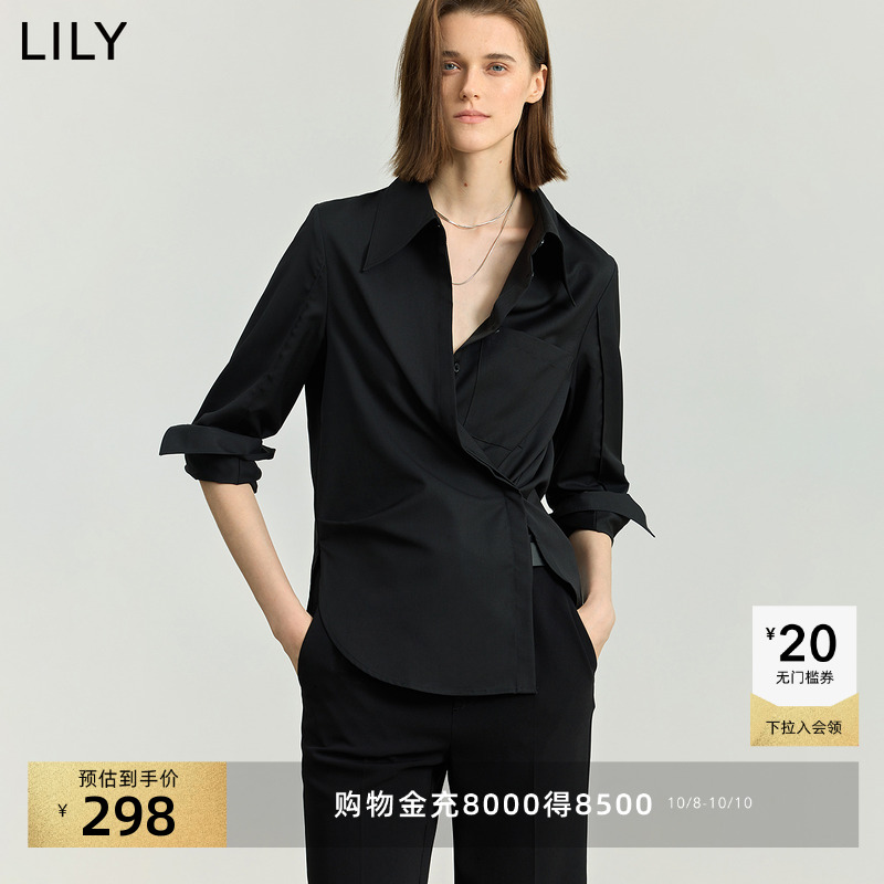 LILY解构主义通勤设计感两穿衬衫