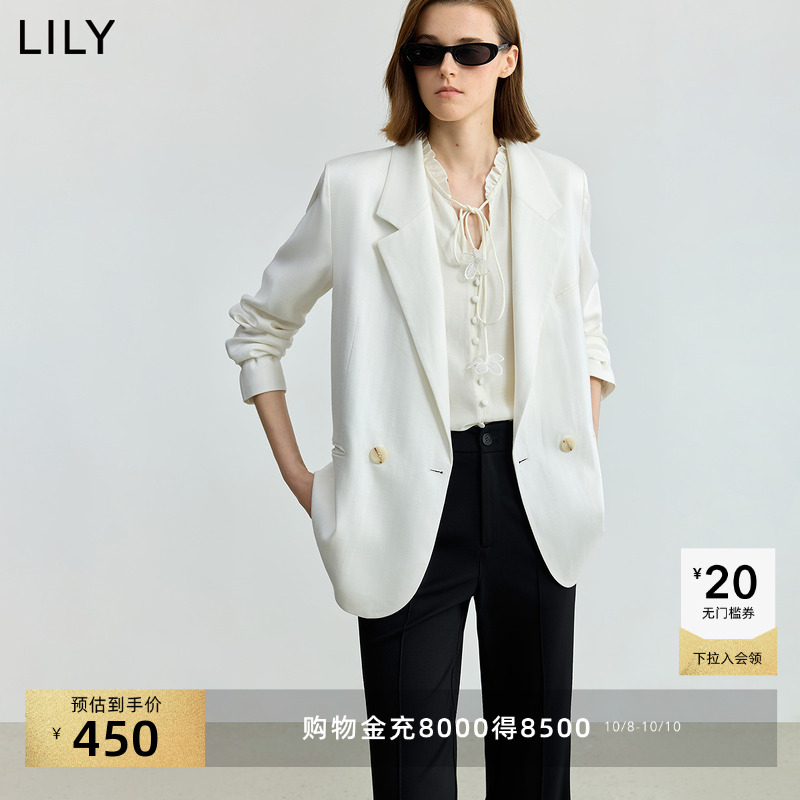 LILY通勤百搭休闲长袖西装外套