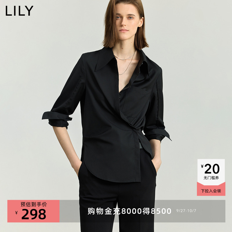 LILY解构主义通勤设计感两穿衬衫