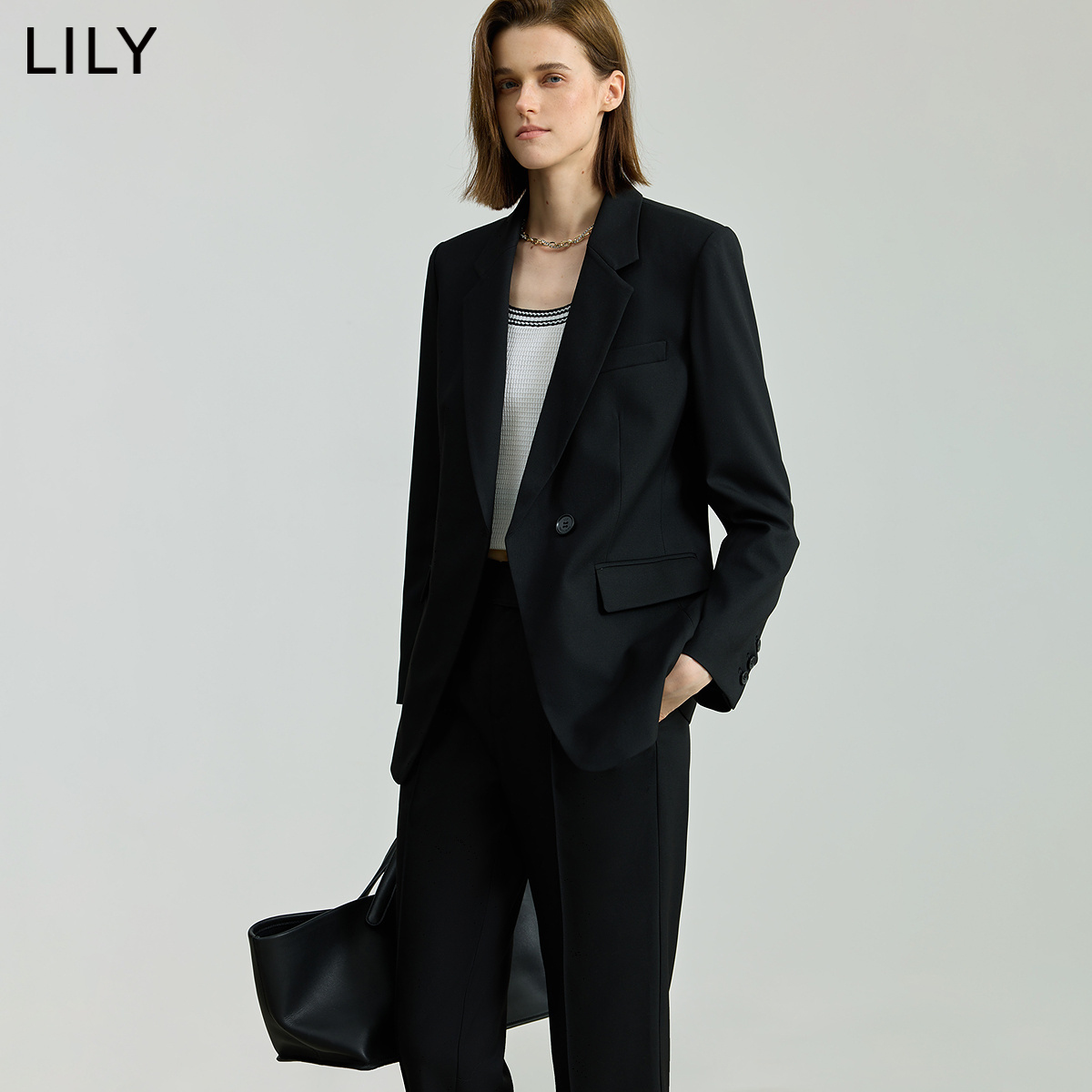 LILY收腰一粒扣商务通勤智感西装