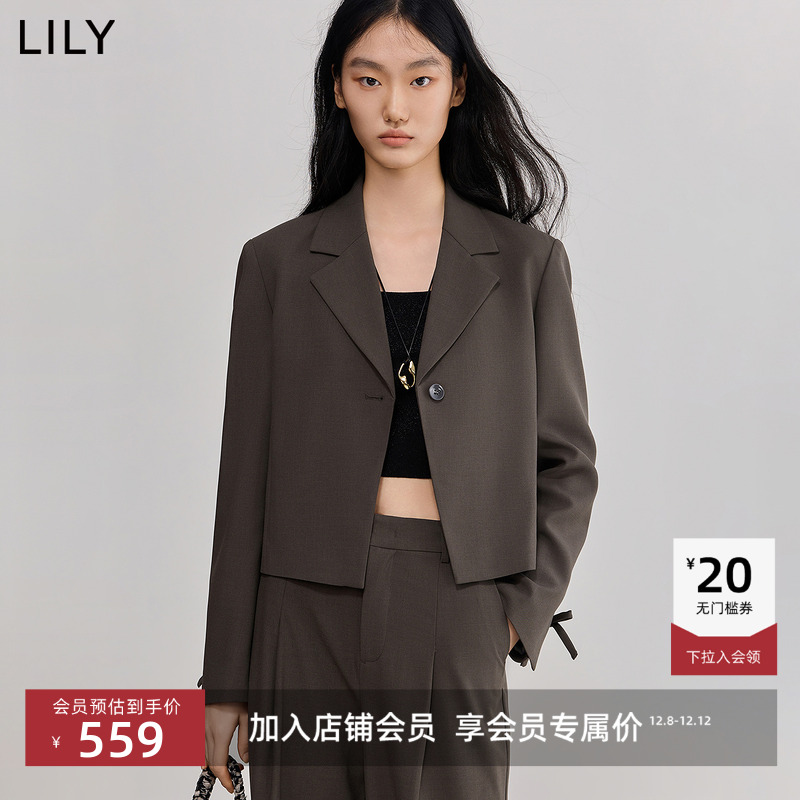 LILY短款通勤设计感西装外套