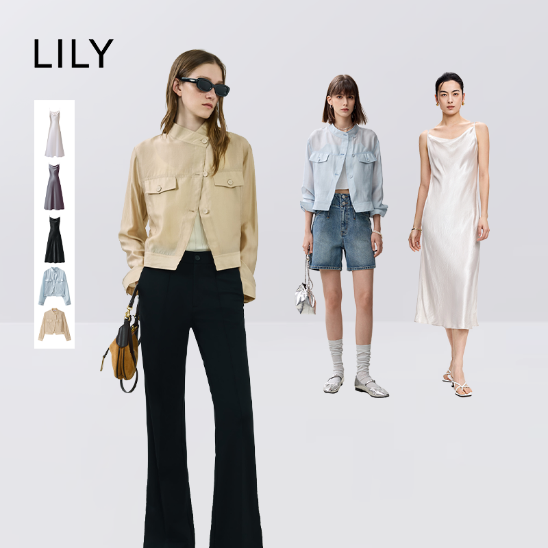 【所有女生的衣橱直播间】LILY混纺工装微光夹克/微光连衣裙