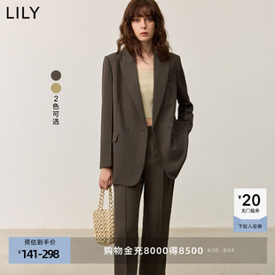 女西装 LILY新款 简约气质高级套装 女装 休闲都市商务通勤时尚