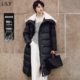 0压羽绒 LILY2024冬新款 女装 被子款 翻领90鸭绒羽绒服外套长款