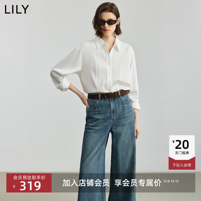 LILY通勤学院风法式透气外套衬衫