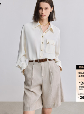 LILY2026春新款女装时尚设计感通勤气质优雅职业宽松垂感长袖衬衫