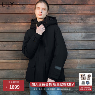 【法奢白金】羊毛风衣壳LILY25冬季中长新款外套加厚鹅绒羽绒服女