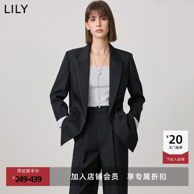 零压西装LILY休闲通勤宽肩外套
